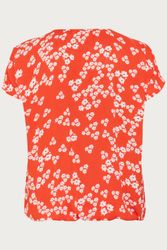 KAFFE Curve Kurzarmbluse Kurzarm-Bluse KCami Große günstig online kaufen
