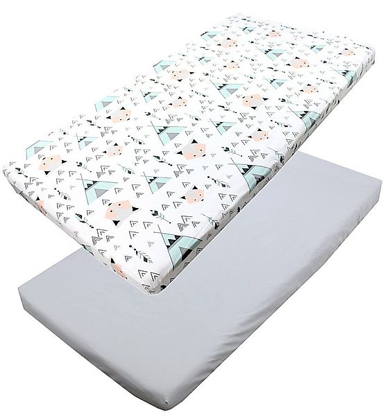 TupTam Spannbettlaken Baby Spannbettlaken Spannbetttuch für Babybett Kinder günstig online kaufen
