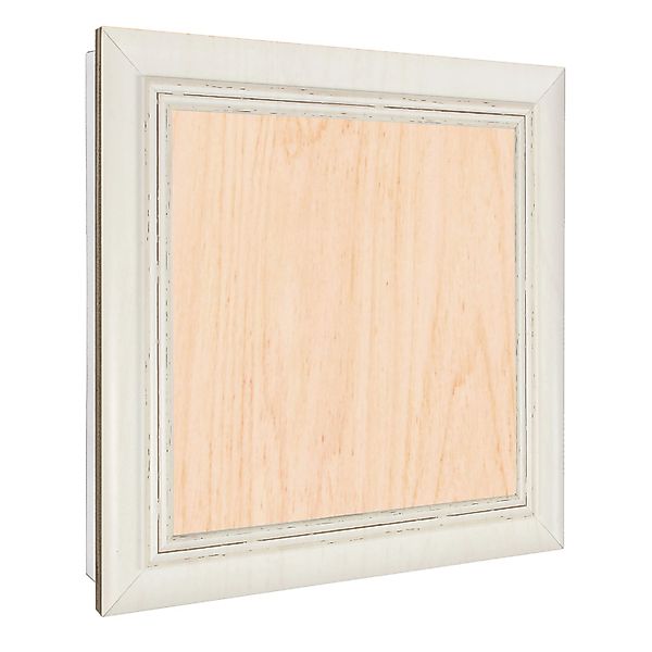Banjado Großer Schlüsselbox Holz 30x30cm Weiß Scharnier Rechts 50 Haken Sch günstig online kaufen