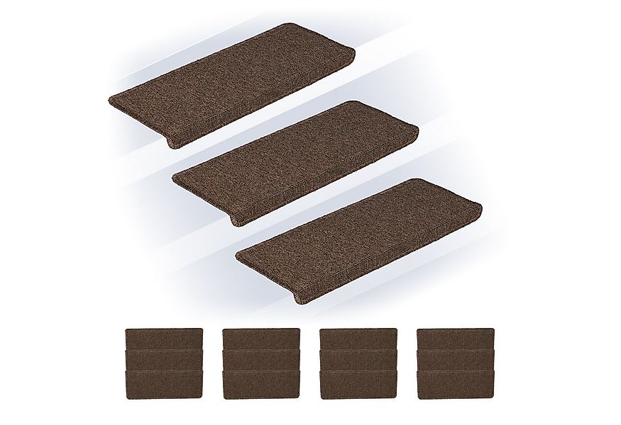 relaxdays Stufenmatte Rechteckige Stufenmatten im 15er Set, Höhe: 40 mm, du günstig online kaufen