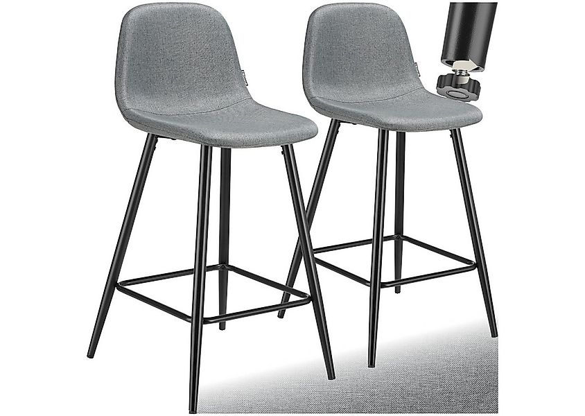 tectake Barhocker Thekenstuhl, robuster Webstoff, gepolstert günstig online kaufen