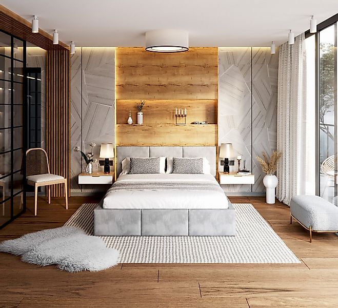 thematys Polsterbett Stauraumbett Bett mit Bettkasten - MADE IN EU - mit sa günstig online kaufen