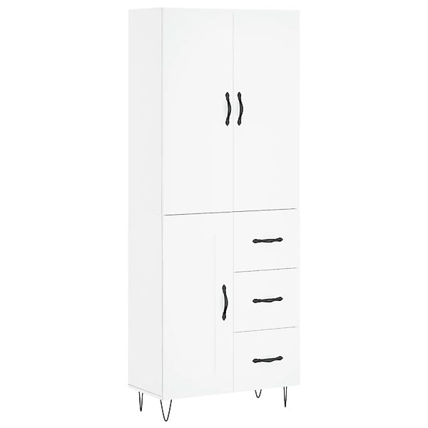 vidaXL Highboard Weiß 69,5x34x180 cm Holzwerkstoff 3198105 günstig online kaufen