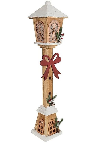Wohnando LED Dekoobjekt Holzlaterne mit Winterzauber + Lichterkette: Stimmu günstig online kaufen