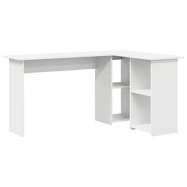 vidaXL Schreibtisch Schreibtisch mit Regal Weiß günstig online kaufen