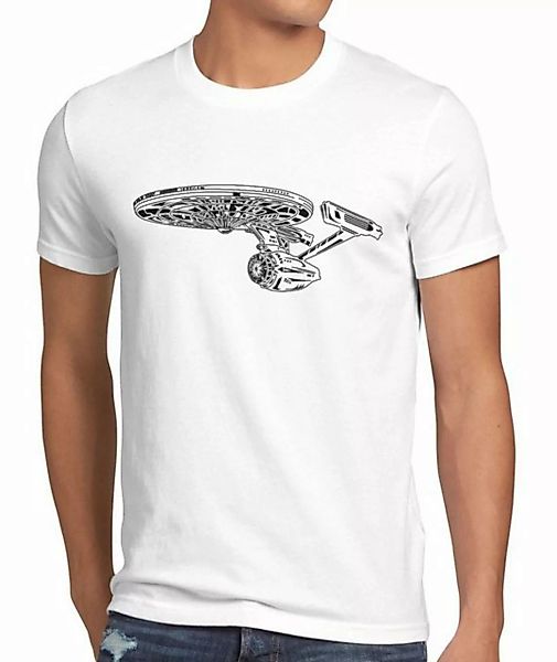 style3 Print-Shirt Herren T-Shirt Trekkie Sci-Fi spock raumschiff trek ente günstig online kaufen