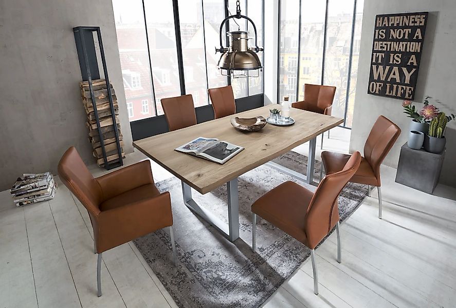 Loreno® Baumkantentisch Tops&Tables, Akazie Massivholz naturfarben günstig online kaufen