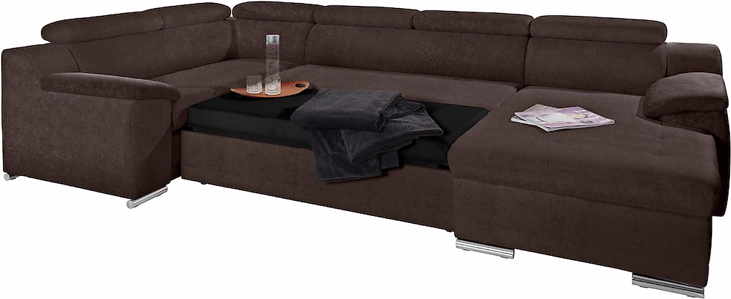 sit&more Wohnlandschaft »Andiamo U-Form«, mit Kopfteilverstellung, wahlweis günstig online kaufen
