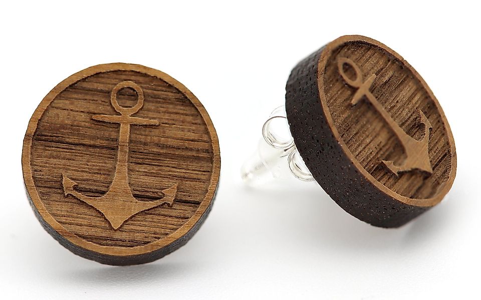 NaturSchatulle Paar Ohrstecker 3D Gravuren (Lebensbaum, günstig online kaufen