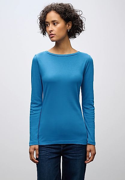 STREET ONE Langarmshirt im soften Baumwoll-Mix günstig online kaufen