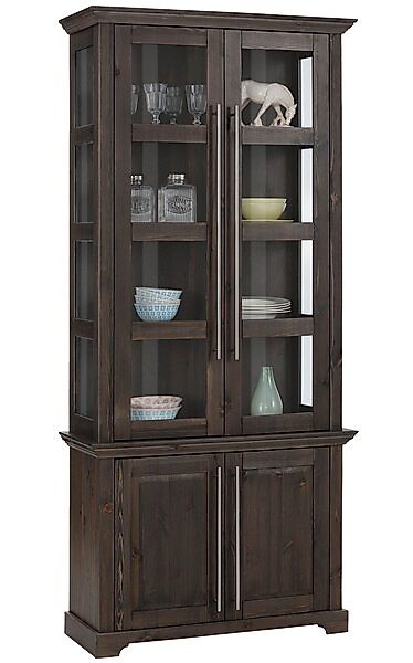 Home affaire Vitrine »Meliss«, aus massiver Kiefer, FSC® zertifiziert, Brei günstig online kaufen