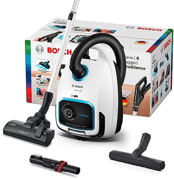 BOSCH Bodenstaubsauger »Serie 6 ProSilence BGL6TSIL, Hygiene-Filter, 10 Jah günstig online kaufen