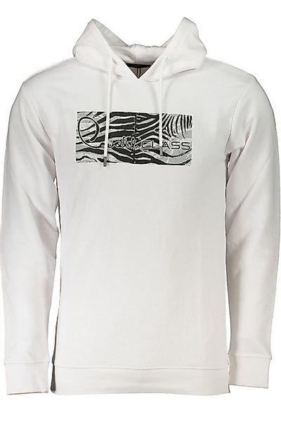 Cavalli Class Sweatshirt Weißes Herren-Sweatshirt ohne Reißverschluss – günstig online kaufen