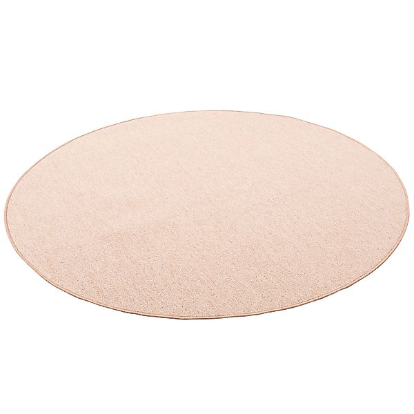 Snapstyle Feinschlingen Velour Teppich Strong Sand 100cm Rund günstig online kaufen