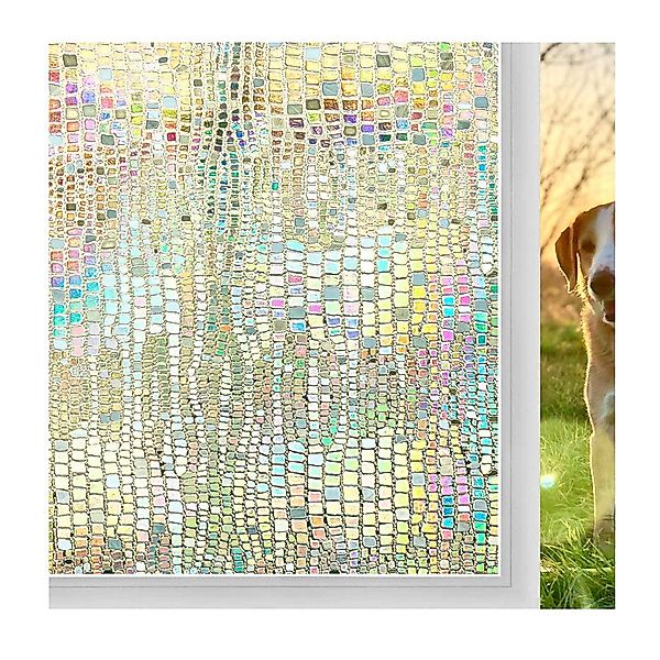 Coonoor Fensterfolie Selbsthaftend Blickdicht 3D Fensterfolie, Sichtschutzf günstig online kaufen