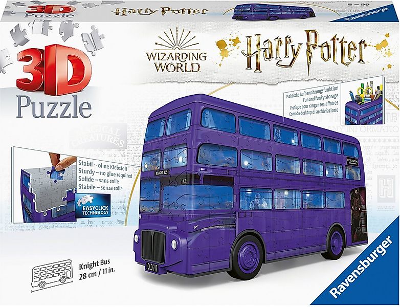 Ravensburger 3D-Puzzle Harry Potter- Knight Bus, 216 Puzzleteile, Made in E günstig online kaufen