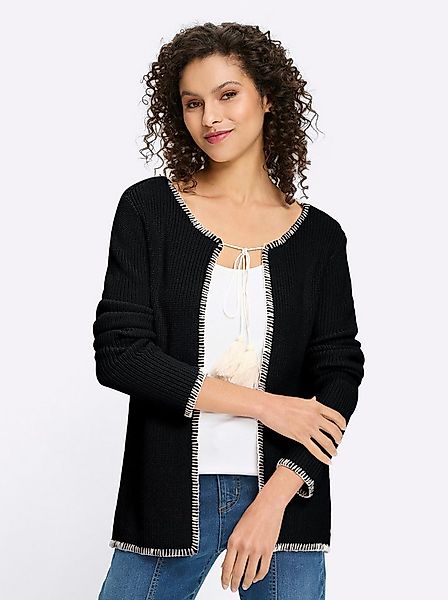 heine Strickjacke Cardigan Langarm Rippoptik günstig online kaufen