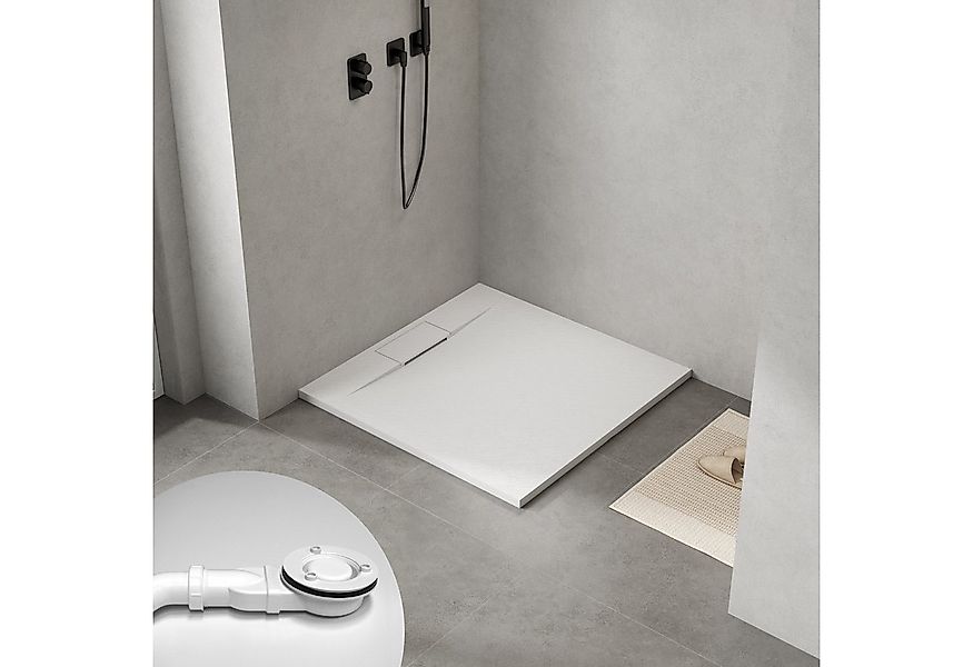 WITEN&NOCK Duschwanne SMC Duschtasse Superflach Rutschfest Duschwanne Stein günstig online kaufen