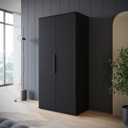 INOSIGN Kleiderschrank LAGOS Wäscheschrank, Garderobe, schwarze günstig online kaufen