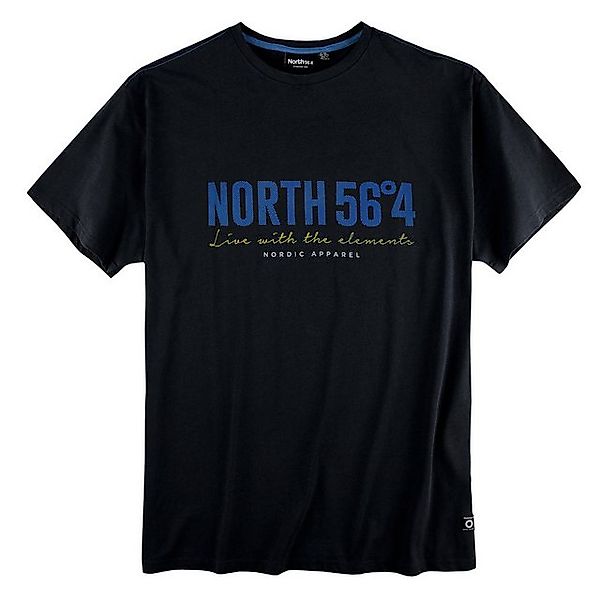 north 56 4 Rundhalsshirt North 56°4 by Allsize T-Shirt Logoprint schwarz XX günstig online kaufen
