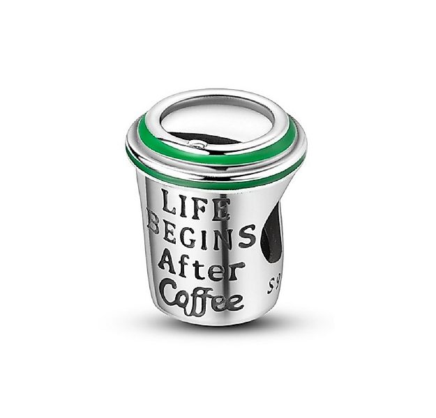 PANDACHARMS Bead Kaffeebecher Charm für Charm Armband, 925er Sterling Silbe günstig online kaufen