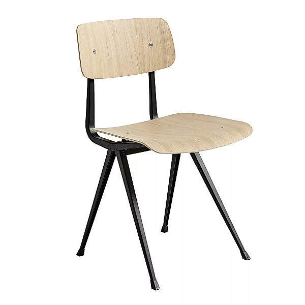 HAY - Result Stuhl Gestell schwarz - eiche/lackiert wasserbasiert/Gestell S günstig online kaufen