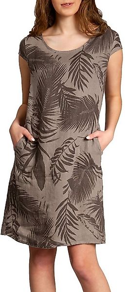 Caspar Sommerkleid SKL027 knielanges elegantes Damen Sommer Leinenkleid Luf günstig online kaufen