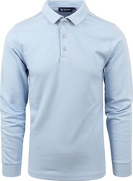 Langarm Slim-Fit Poloshirt  - Größe L günstig online kaufen