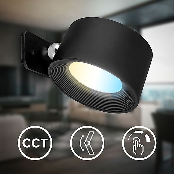 B.K.Licht Wandleuchte Wandlampe magnetisch Leselampe kabellos, günstig online kaufen