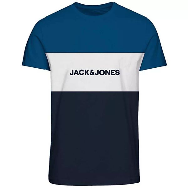 Jack & Jones Logo Bocking Kurzärmeliges T-shirt XS Blue günstig online kaufen