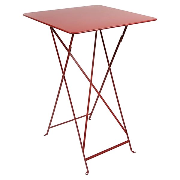 Bistro Stehtisch 71x71 Mohnrot günstig online kaufen