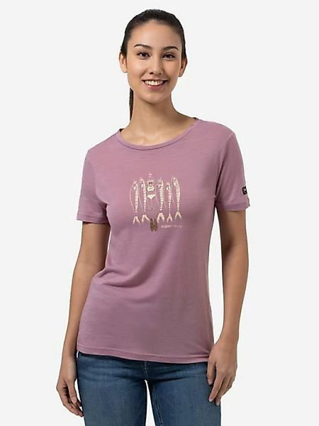 SUPER.NATURAL T-Shirt für Damen, Merino COPPER SARDINE modern, atmungsaktiv günstig online kaufen