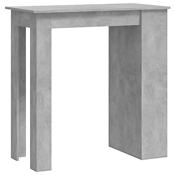 vidaXL Bartisch mit Ablagefläche Betongrau 102x50x103,5 cm günstig online kaufen