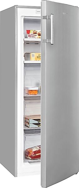 exquisit Gefrierschrank »GS231-NF-H-040D inoxlook«, 143 cm hoch, 54 cm brei günstig online kaufen