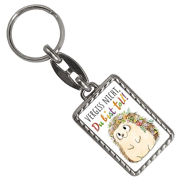 speecheese Schlüsselanhänger Igel Schlüsselanhänger mit Bordüre günstig online kaufen