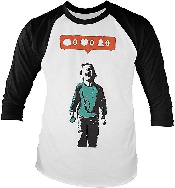 Hybris Longsleeve The Social Kid Baseball Long Sleeve Tee günstig online kaufen