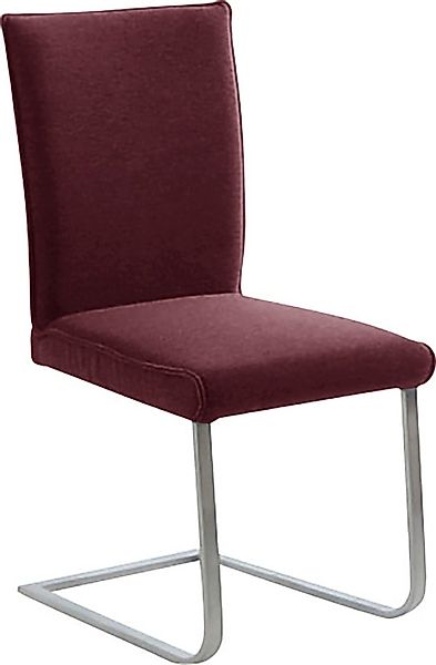 K+W Komfort & Wohnen Freischwinger "Santos III" () mit Sattlernaht, Gestell günstig online kaufen