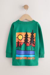 Next Langarmshirt Langarmshirt mit Rückenprint (1-tlg) günstig online kaufen