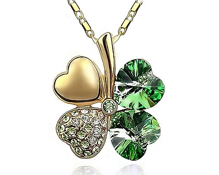 Schmuck-Elfe Kette mit Anhänger Kleeblattanhänger Luxus günstig online kaufen