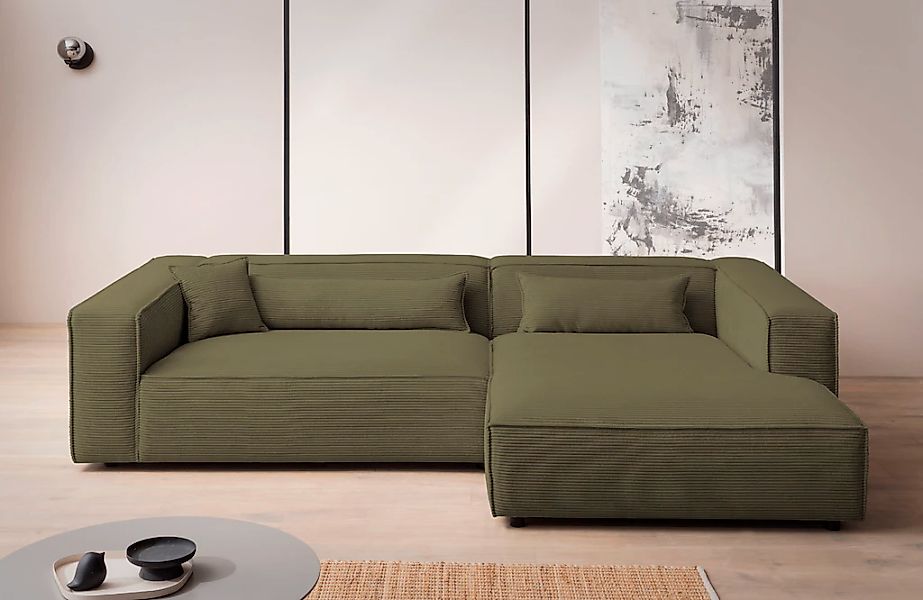 LeGer Home by Lena Gercke Ecksofa "PIARA XXL, Big-Sofa, Cord, Leinenoptik o günstig online kaufen