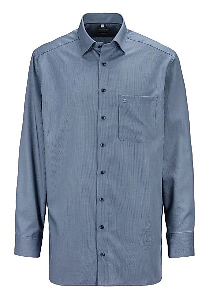 OLYMP Langarmhemd Luxor Comfort Fit mit Minimal-Muster günstig online kaufen