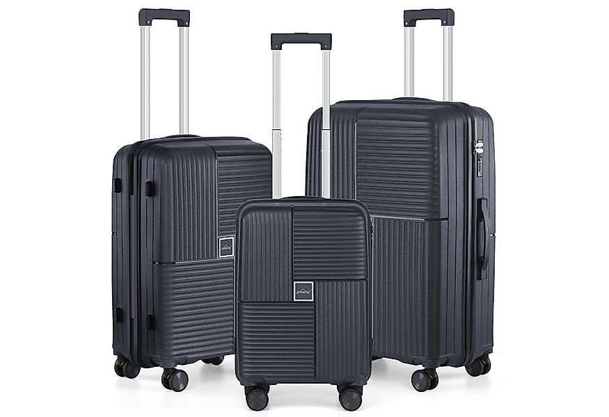 HOMELUX Kofferset Trolleyset Reisekoffer 3er ABS Hartschalen-Koffer, 4 Roll günstig online kaufen