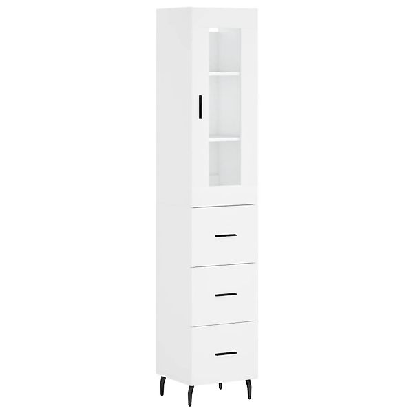 vidaXL Highboard Weiß 34,5x34x180 cm Holzwerkstoff 3199249 günstig online kaufen