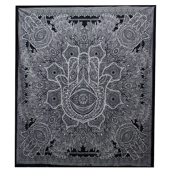 Bali-Homedecor Tagesdecke Bettüberwurf, Wandbehang "Hamsa" aus günstig online kaufen