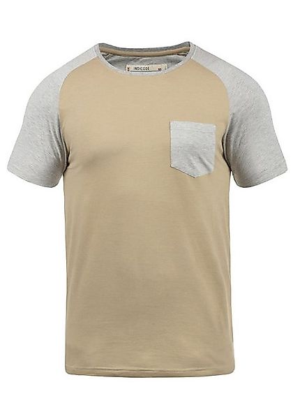 Indicode Rundhalsshirt IDGresham Kurzarmshirt im Baseball-Look günstig online kaufen