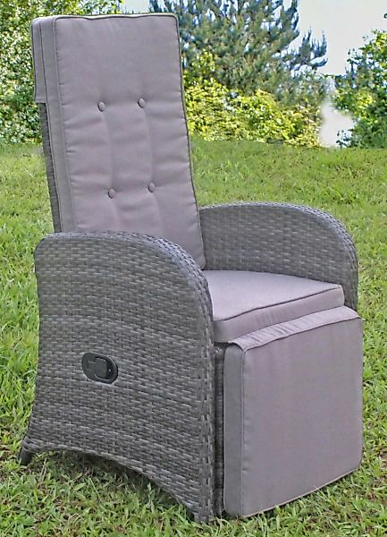 Garden Pleasure Loungesessel "SALERNO", (Set, 2 St.), Polyrattan, verstellb günstig online kaufen