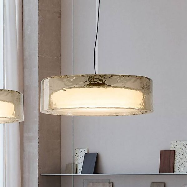 MARSET LED-Hängelampe Ringo, Ø 70 cm, rauchgrau, Kunststoff günstig online kaufen