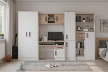 Deine Möbel 24 Jugendzimmer-Set MIKI Jugend-Schrankwand günstig online kaufen