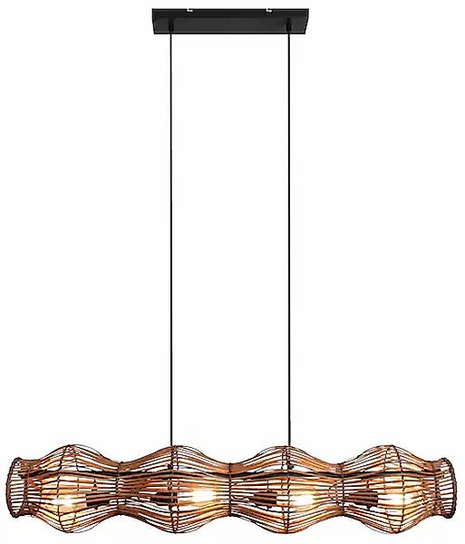 ECO-LIGHT Pendelleuchte »Bamboo«, 4 flammig, Leuchtmittel E27   ohne Leucht günstig online kaufen