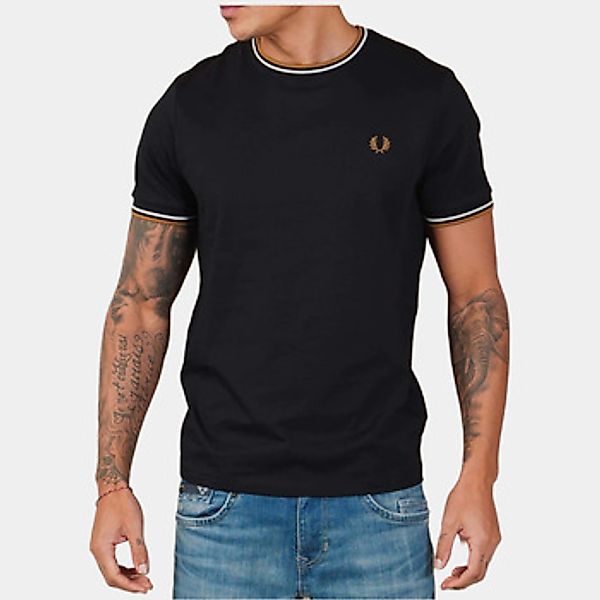 Fred Perry  T-Shirts & Poloshirts Twin tipped t-shirt - black P69 günstig online kaufen